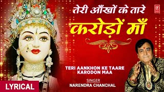 तेरी आँखों के तारे करोड़ों माँ भजन लिरिक्स Teri Aankhon ke Tare Karodon Maa Bhajan Lyrics